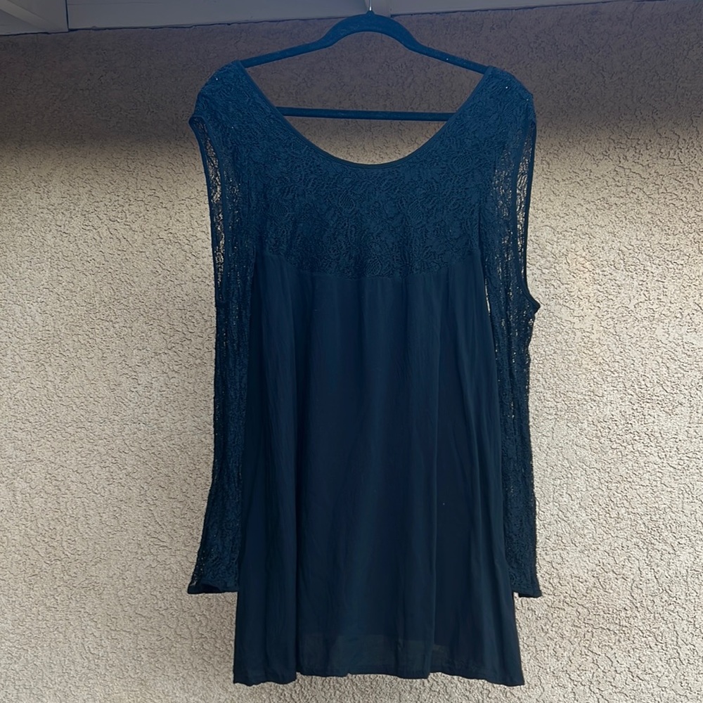 Lace Sleeve Dress